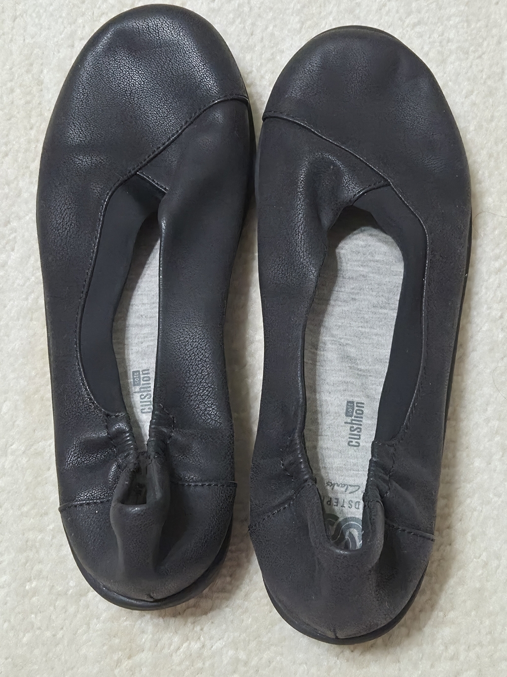 Clarks Black Flats